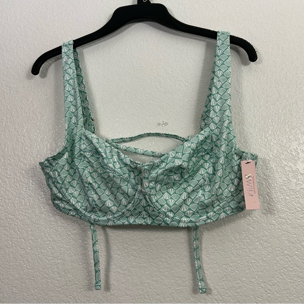 Victoria's Secret VS Swim 38D Underwire Shell Unlined Bralette Bikini Top